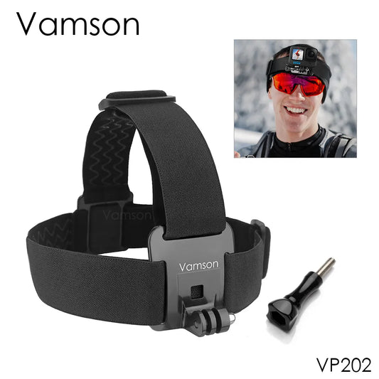 Vamson Head Strap for Gopro Hero 12 11 10 9 8 7 Accessories Head Belt Strap