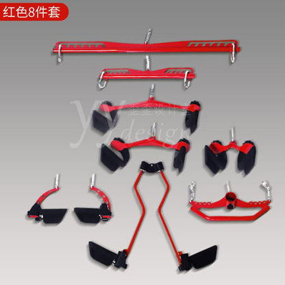 Hote Sale Grip Handle Lat Pulldown Rowing Bar Set Gym Fitness