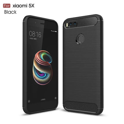 Carbon Fiber Case for Xiaomi Mi A1 5X Luxury Slim Silicone Soft Phone Cover