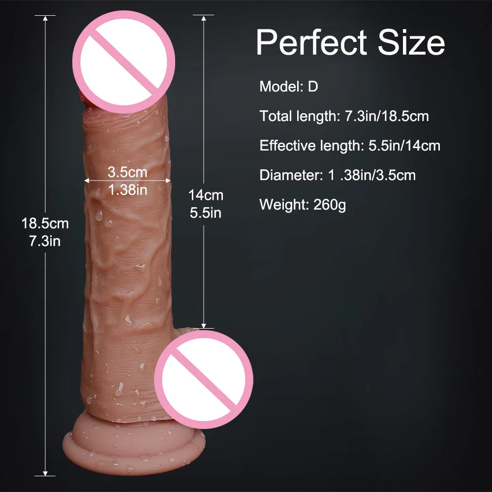 Soft Sexy Huge Dildo Skin Feeling Realistic Penis Sex for Women