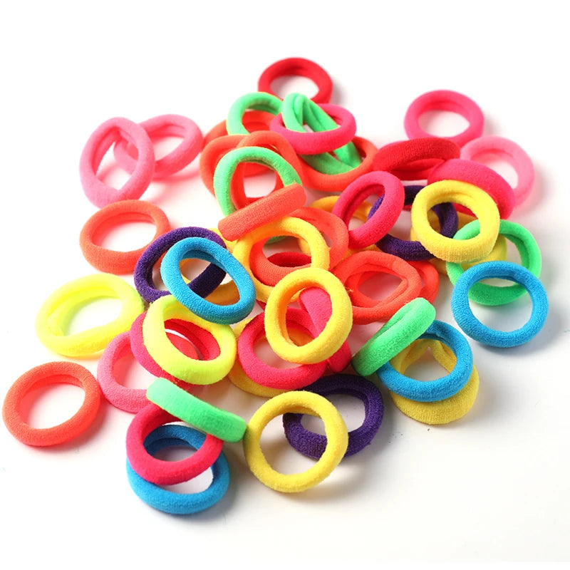 Wholesale 50pcs/Lot Girls 3.0 CM Nylon Elastic Hair Bands Rubbe