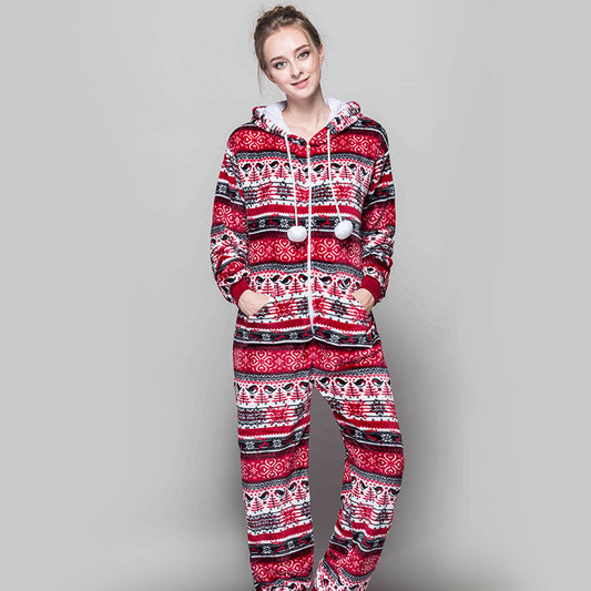 New Christmas Pajama Winter Pyjamas Women Sleepwear Christmas