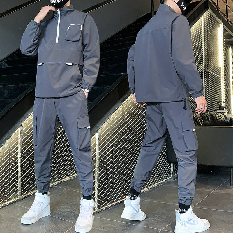 Spring Custom Logo Track Jogging Sporting Mens Tracksuits Set Male Fitness