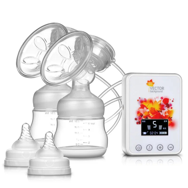 Double Electric Breast Pumps USB Charge Electrical Breast Pump Powerful Nipple