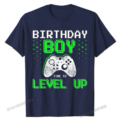 Gamer Gifts for Teen Boys Level Up Birthday Tee Video Game T-Shirt T Shirts