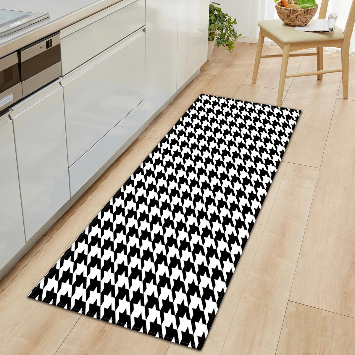 WUJIE Rooster Kitchen Mat Non-Slip Carpet Indoor Outdoor Rug Floor Mats