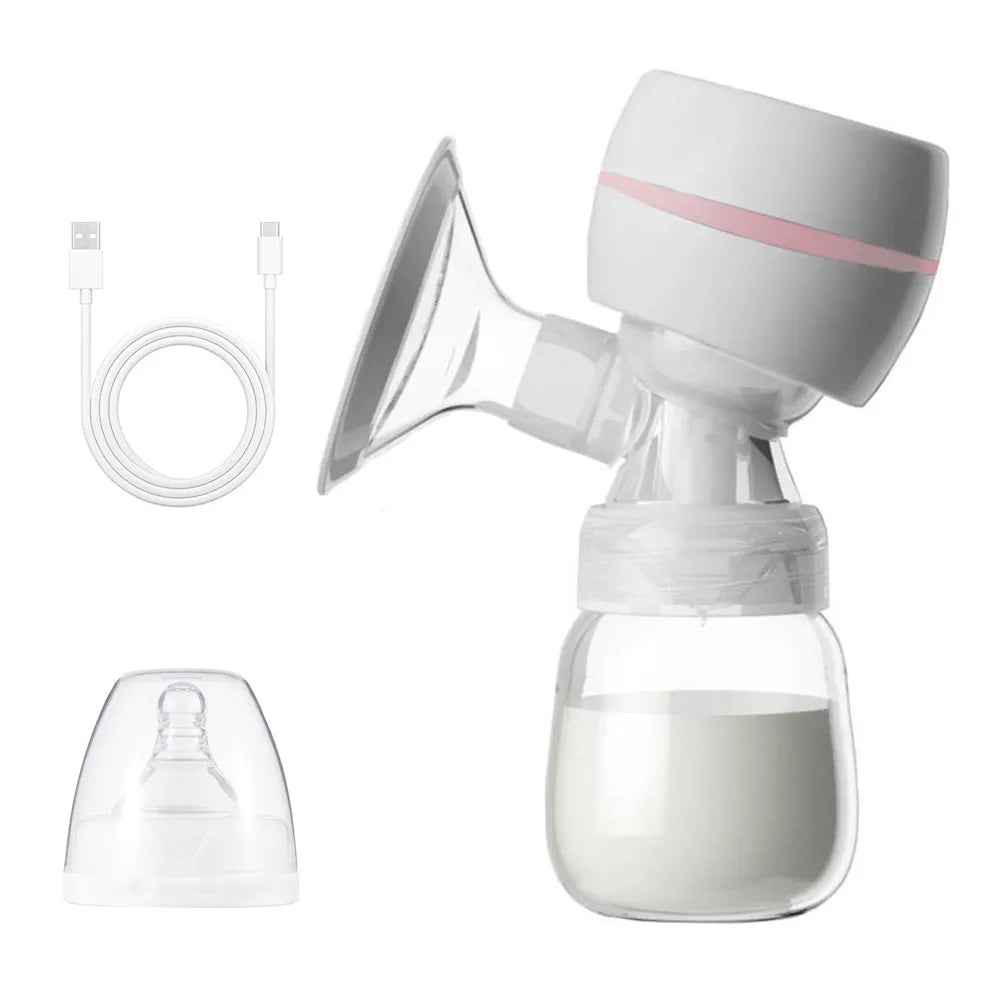 Portable Electric Breast Pump Breast Pump With LED Screen 180ml Milk Bottle