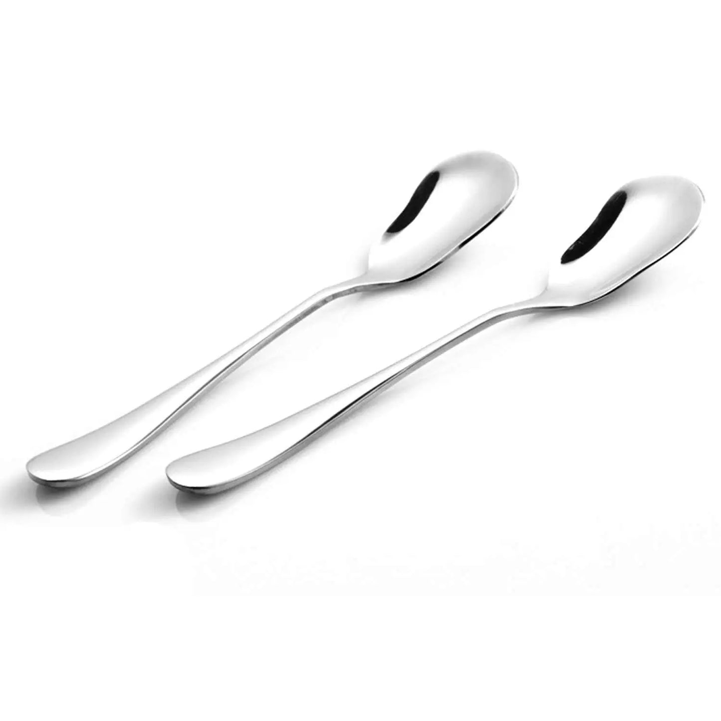 5.3-Inch Stainless Steel Ice Cream Spoon Flatware Silverware Cutlery Set