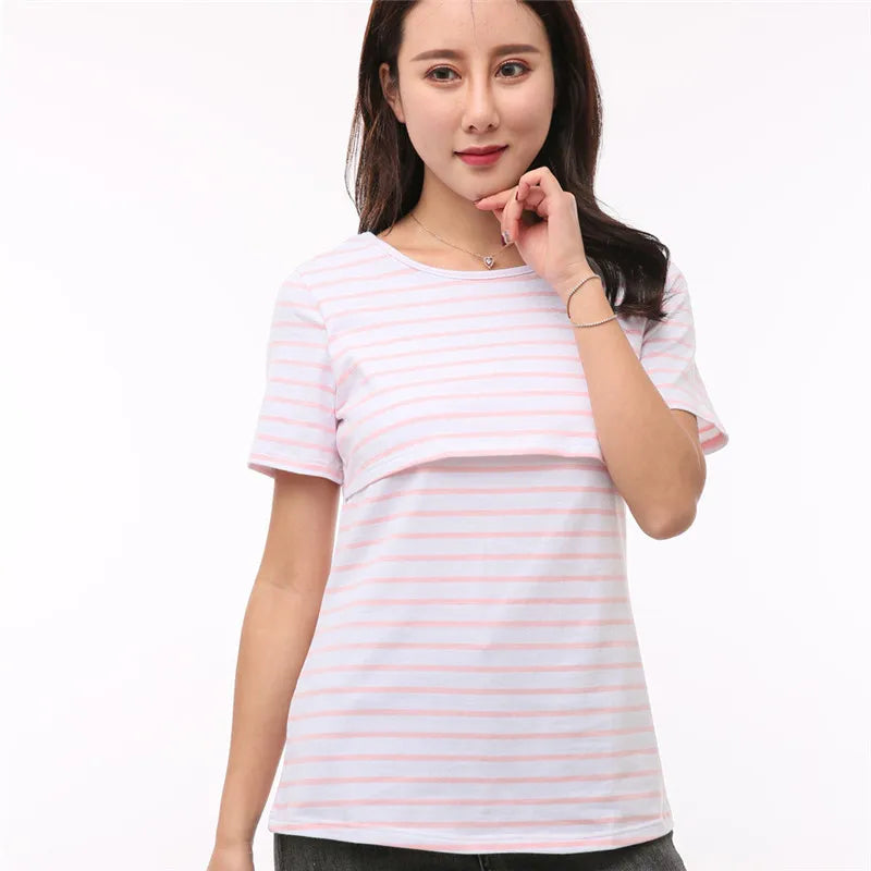 Pregnancy Clothes Maternity Clothing T Shirt Pregnant Women Breastfeeding