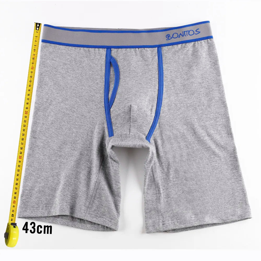 5pcs With Hole Underwear Male Boxershorts Long Boxers for Man Undrewear Cotton