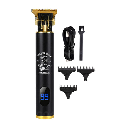 Professional Hair Clippers and Trimmer Set Carving Cordless Men Hair Trimmer