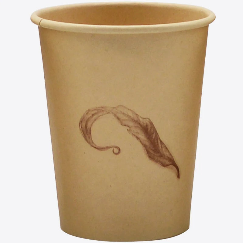 8 Oz Eco Friendly Degradable Paper Cup Disposable Coffee Cup Bamboo Fiber Paper