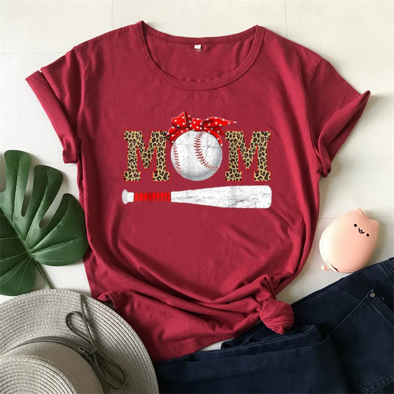 Baseball Mom Shirt - Baseball Shirt  Sports Apparel  Woman Tshirts  Graphic