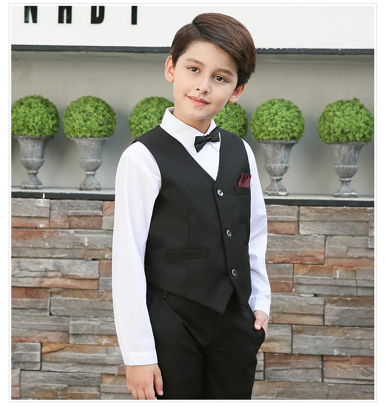 2017 Full Regular Coat Boys Suits for Weddings Kids Prom Wedding