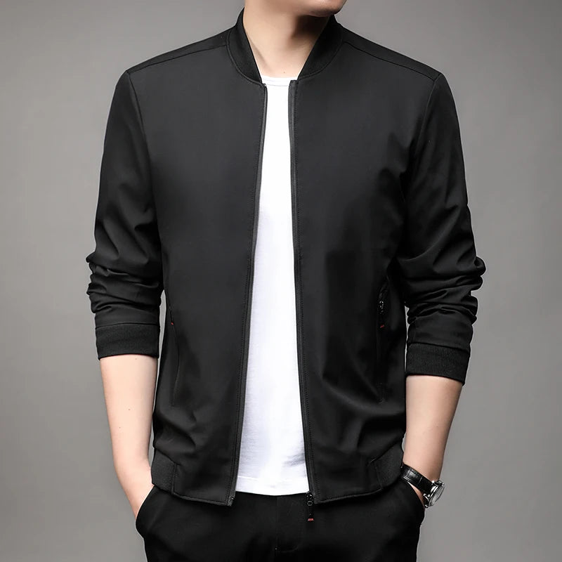 Fashion Handsome Spring Baseball Collar Business Casual Jacket