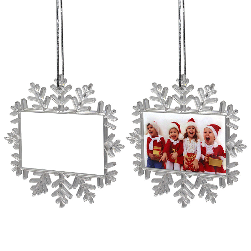 Prosub Christmas Ball Sublimation Blank Christmas Ornament Transparent Ball