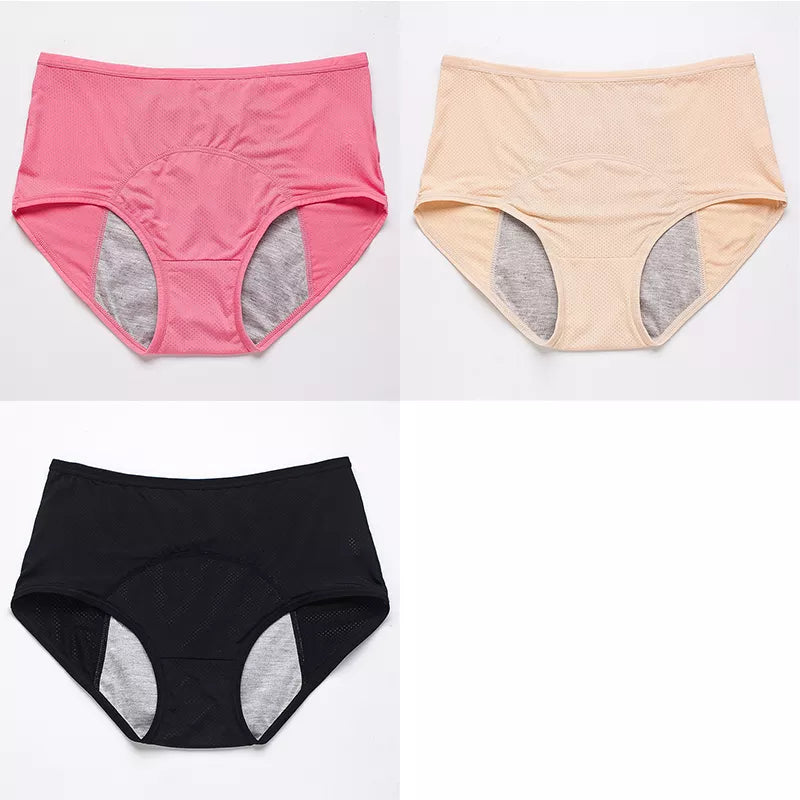 3pcs/Set Leak Proof Menstrual Panties Women Period Underwear Sexy Pants