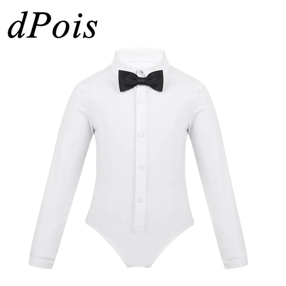 Latin Dance Shirt Bodysuit Top for Dancing Kids Boys Leotard Modern