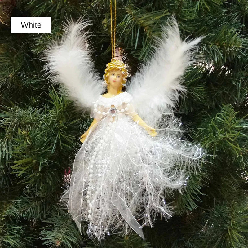 1/3/6pcs Christmas Angel Pendant Hanging Angels Christmas Tree Ornaments