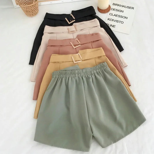 Wholesale Colorful Stylish Vintage Cute High Waisted Shorts Wide Leg Short