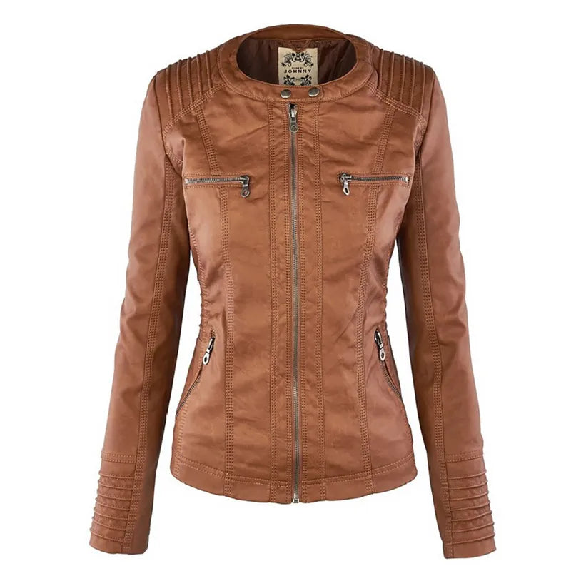 Winter Faux Leather Jacket Women Casual Jackets Waterproof  male Ropa De Mujer