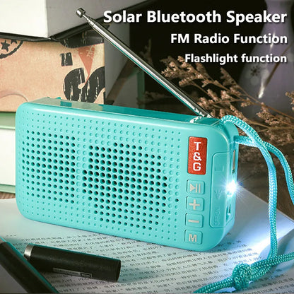 T&G TG184 Solar Bluetooth Speaker Portable Loudspeaker Wireless Outdoor