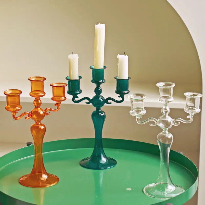 3 Heads Candle Holders Candlestick for Home Decoration Holiday Candle Stick