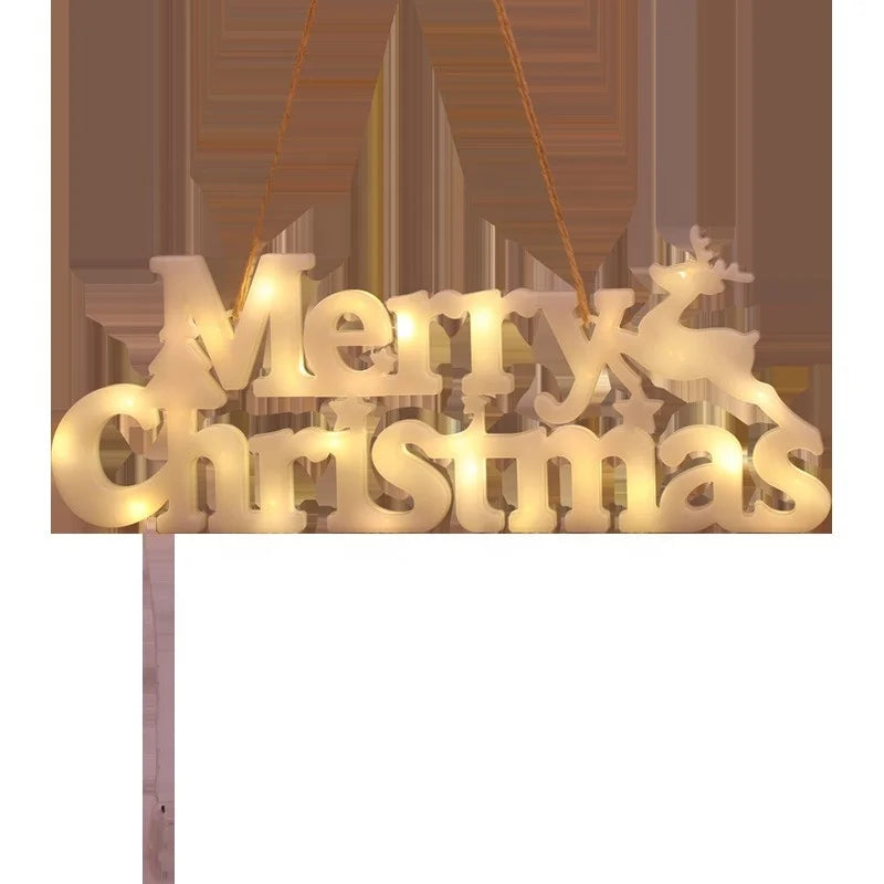 Merry Christmas Lighted Sign for Christmas Decorations Tree Hanging