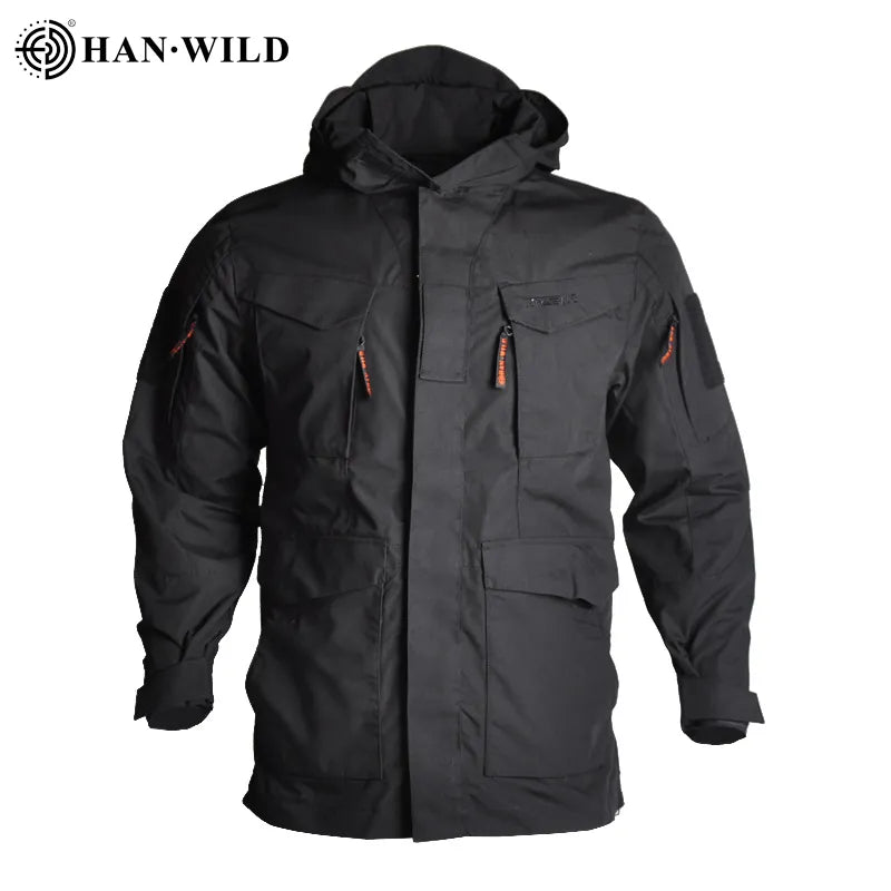 HAN WILD M65 Tactical Jacket Hiking Camping Safari Hoodie