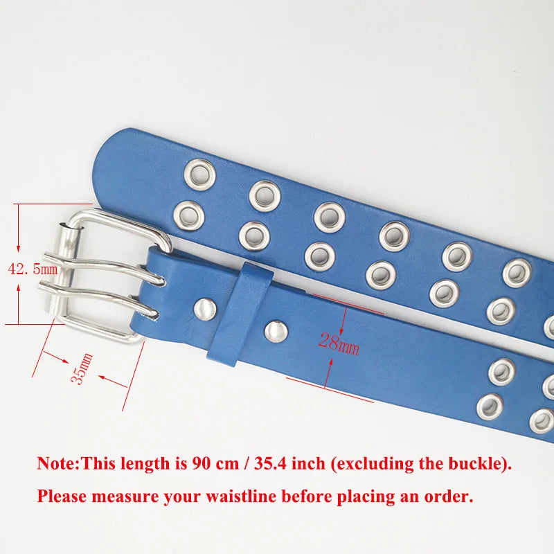 Fashion Children Kids Solid Color Belt Unisex Hollow Out Small Holes Belts