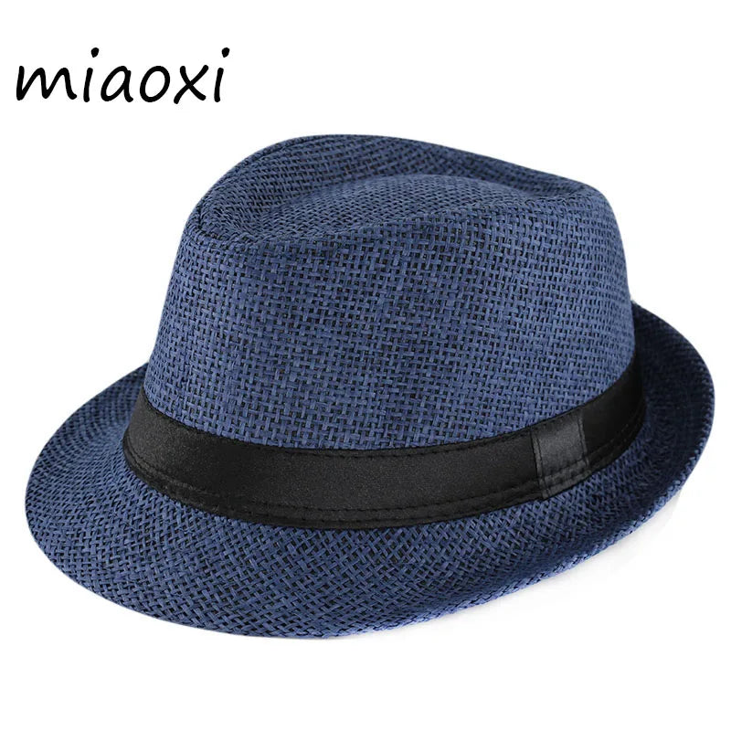 New Fashion Kids Sun Hat for Boys Summer Caps Casual Straw Caps Children Solid