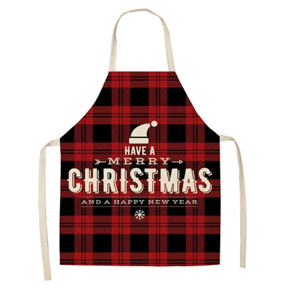 Linen Merry Christmas Apron Christmas Decorations for Home