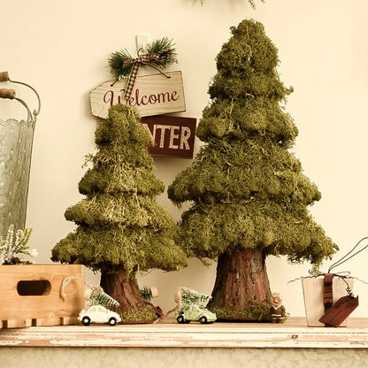 Nordic Rough Wind Moss Simulation Christmas Tree Desktop Window Home Christmas