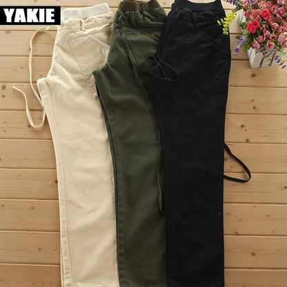 Clothes XXXL Pants Ladies High Waist Drawstring Casual Harem Pants