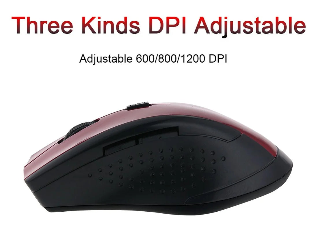 2.4Ghz Wireless Mouse Gamer for Computer PC Gaming Mouse With USB Receiver