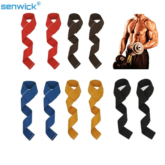 2pcs Gym Lifting Strap Weight Lifting Wrist Weight Belt Fitness Crossfit Barbell