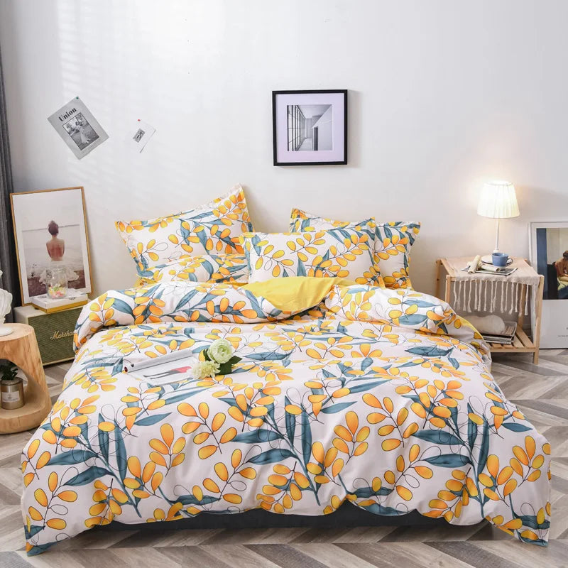 Wholesale  Polyester Printed King Size Duvet Cover Sets Bedding Set