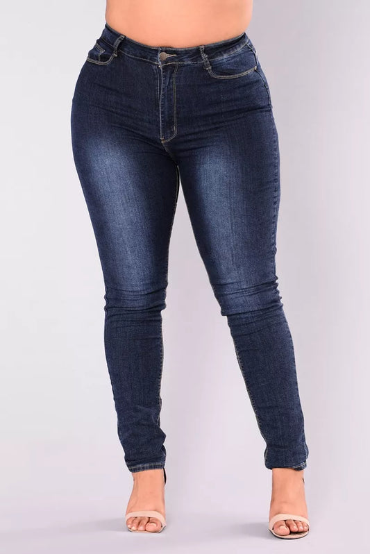 High Waist Elastic Calca Jeans Women Slim Long Jeans Fat Mom Sexy Denim Pants