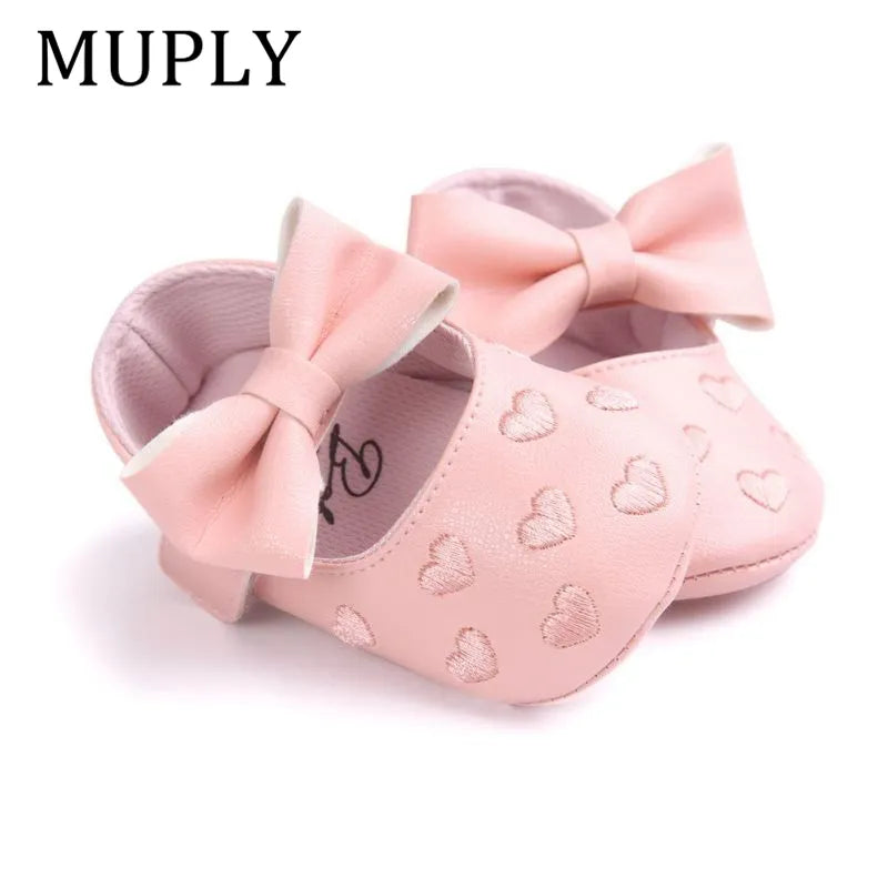 Baby PU Leather Baby Boy Girl Baby Moccasins Moccs Shoes