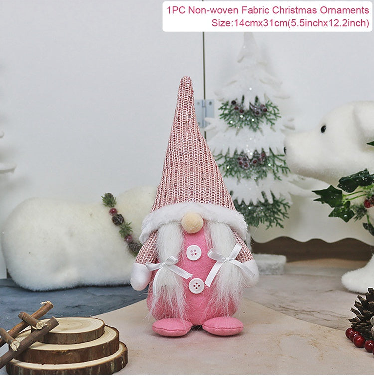 Nanhu Gnome Christmas Faceless Doll Merry Christmas Decorations for Home