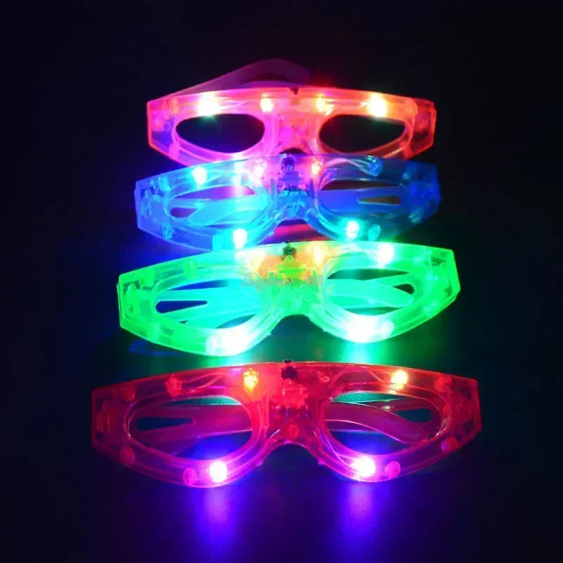 12pcs Adult Kids Women LED Glasses Light Sunglasses Glow New Year