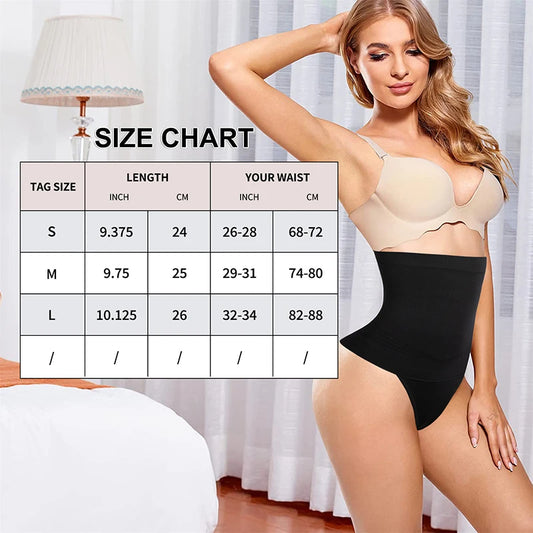 Women's High-Waist Seamless Body Shaper Briefs Waist Trainer Firm Control Tummy