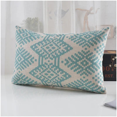 Geometric Pillow  Nordic Fresh Abstraction Cushion  Linen Cushions Waist