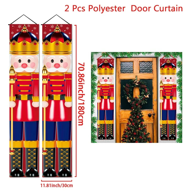 Christmas Door Decoration 2024 Merry Christmas Banner Decor for Home