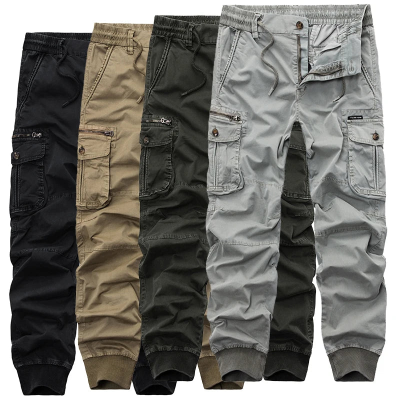 Mens Camouflage Tactical Cargo Pants Men Joggers Boost Casual Cotton Pants