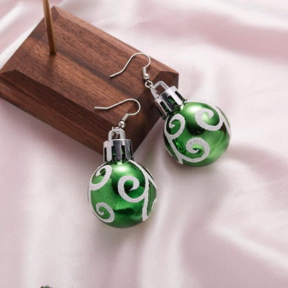 2024 New Fashion Christmas Earrings Creative Christmas Bulb Drop Earring