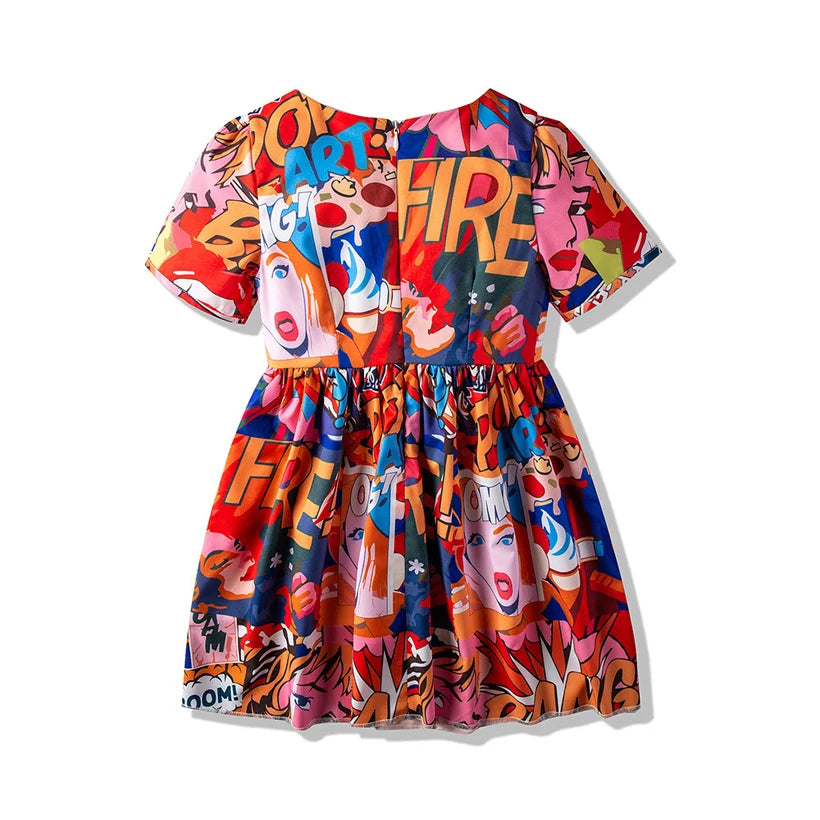 Girls Summer Dress Kids Clothes 2020 Baby Girl Dress Robe Fille Printed for Girl