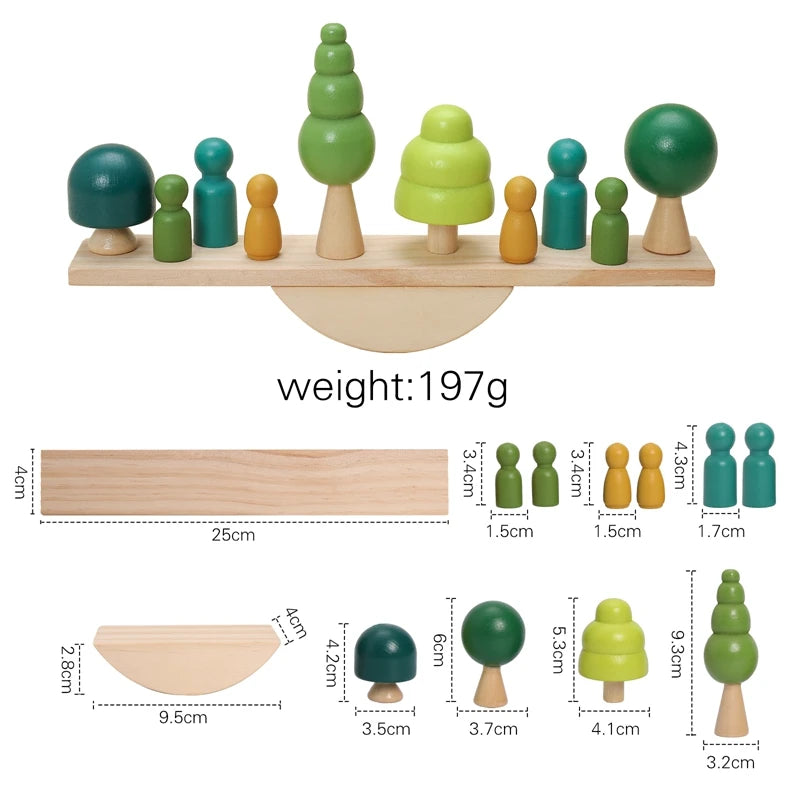 Wooden Simulated Farm Setting Scene Toys  Baby Thread Toy