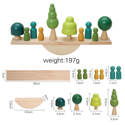 Wooden Simulated Farm Setting Scene Toys  Baby Thread Toy