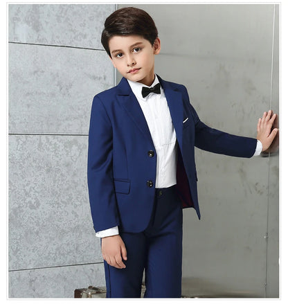 2017 Full Regular Coat Boys Suits for Weddings Kids Prom Wedding